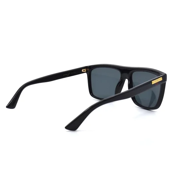 NEW GUCCI GG0748S 001 BLACK GREY AUTHENTIC SUNGLASSES - Picture 5 of 12